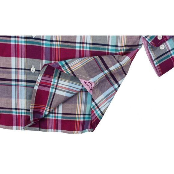 Tommy Bahama Lazlo Cheers Check Button Up Shirt Mens Large Festival Plaid - Picture 4 of 9